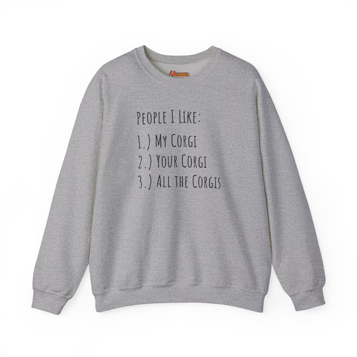 Corgi Sweatshirt People I Like Women & Men