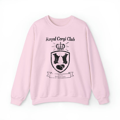 pink royal corgi club potato shield Pembroke Welsch sweatshirt women men unisex sweater