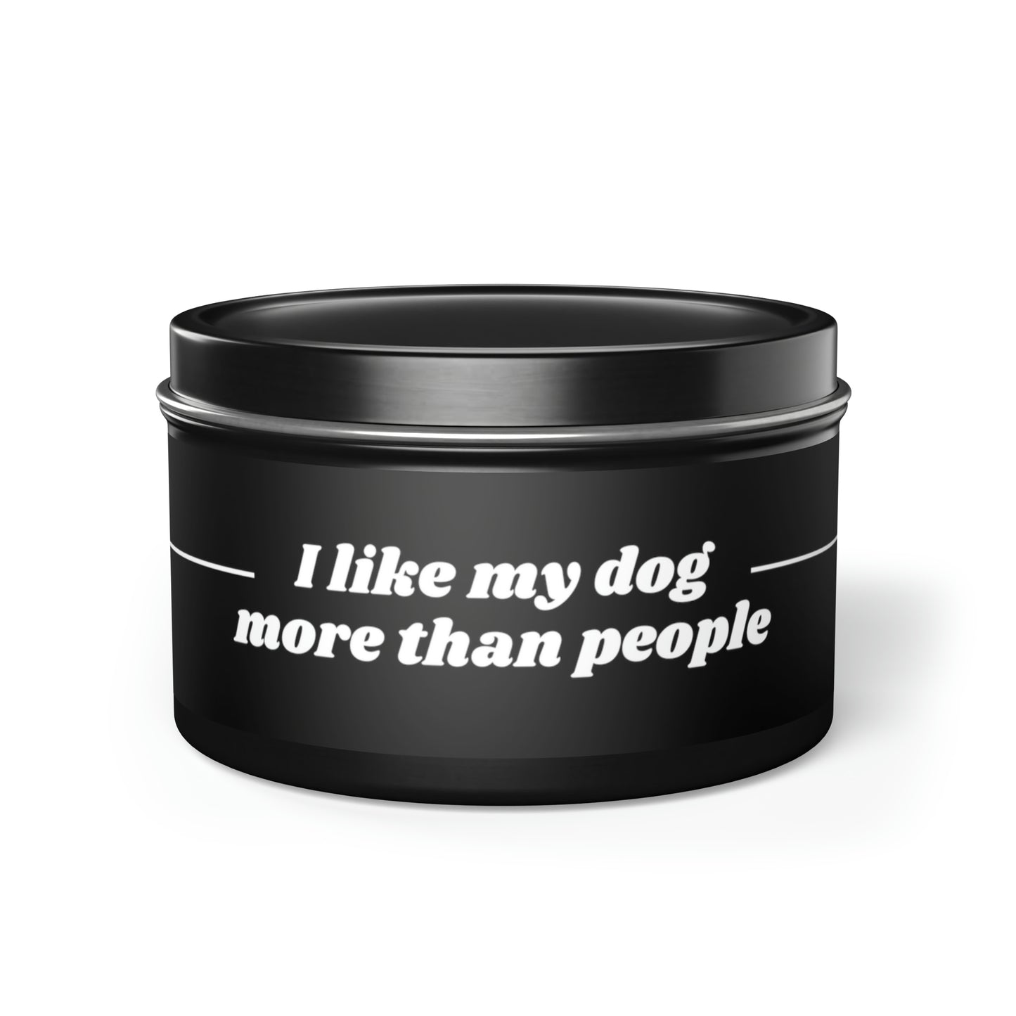 Love My Dog Candle Scented Organic Soy Tin Candles