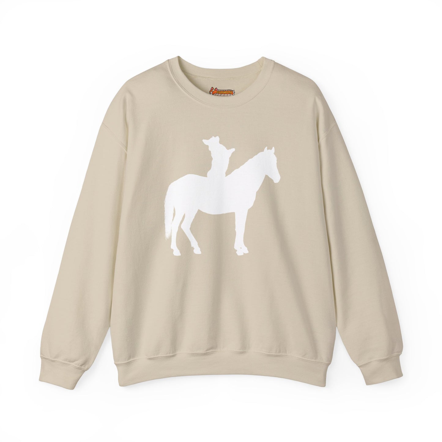 Corgi Sweatshirt Horse Cowboy Women & Men