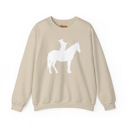 Corgi Sweatshirt Horse Cowboy Women & Men