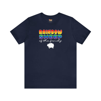 Rainbow Sheep of the Family LGBTQ+ Pride Women & Men T-Shirts Unisex Jersey Short Sleeve Tee