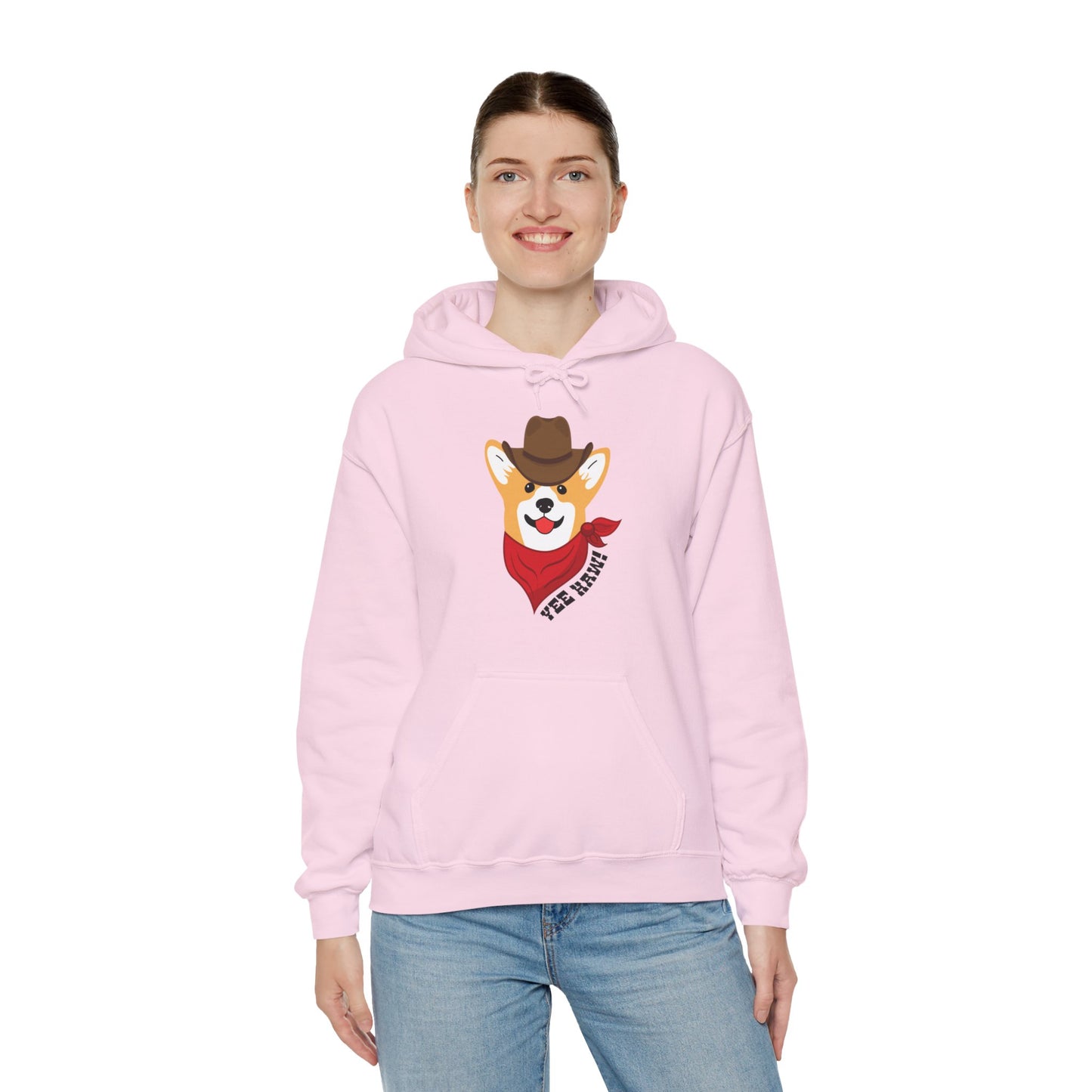 Corgi Hoodie Cowboy Yee Haw Women & Men