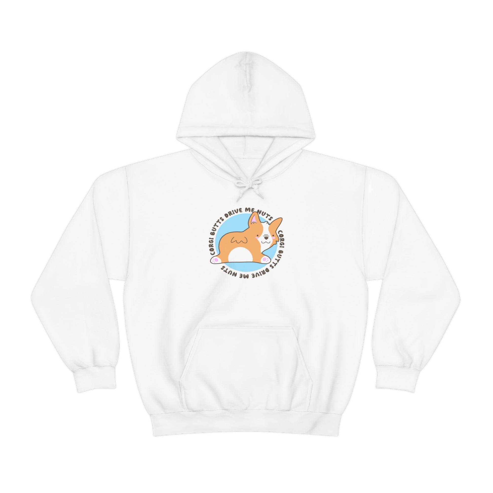 white corgi butts drive me nuts adult unisex hoodie clothing