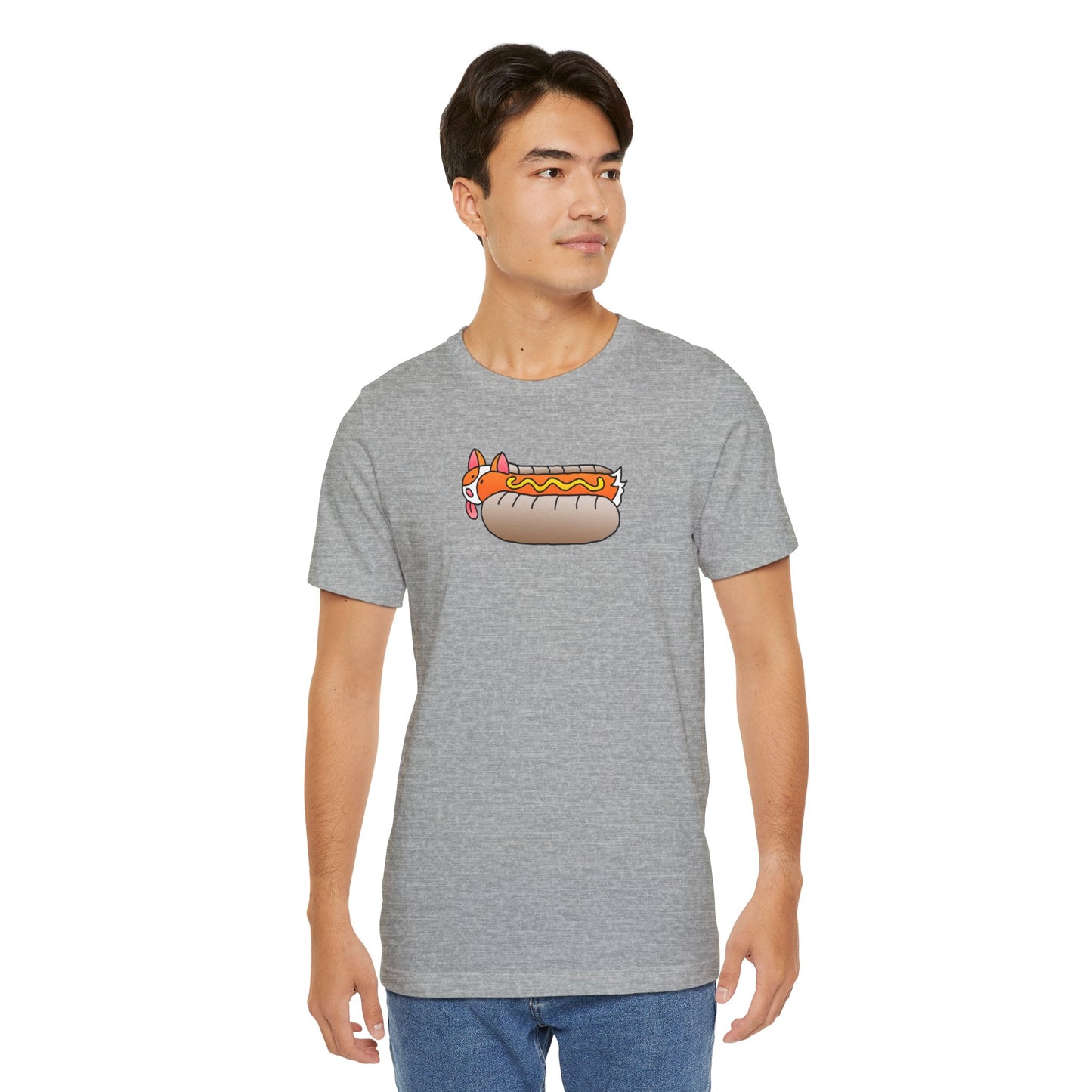 ShoBeaRo T-shirt Corgi Hot Dog Women & Men