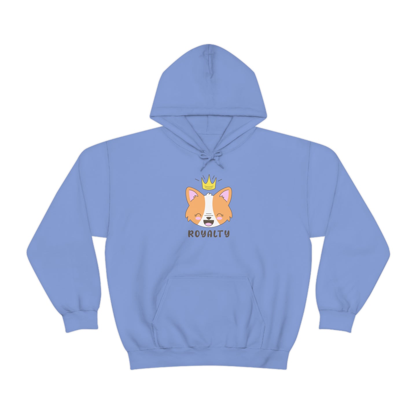 blue Corgi Royalty Queen adult unisex hoodie clothing