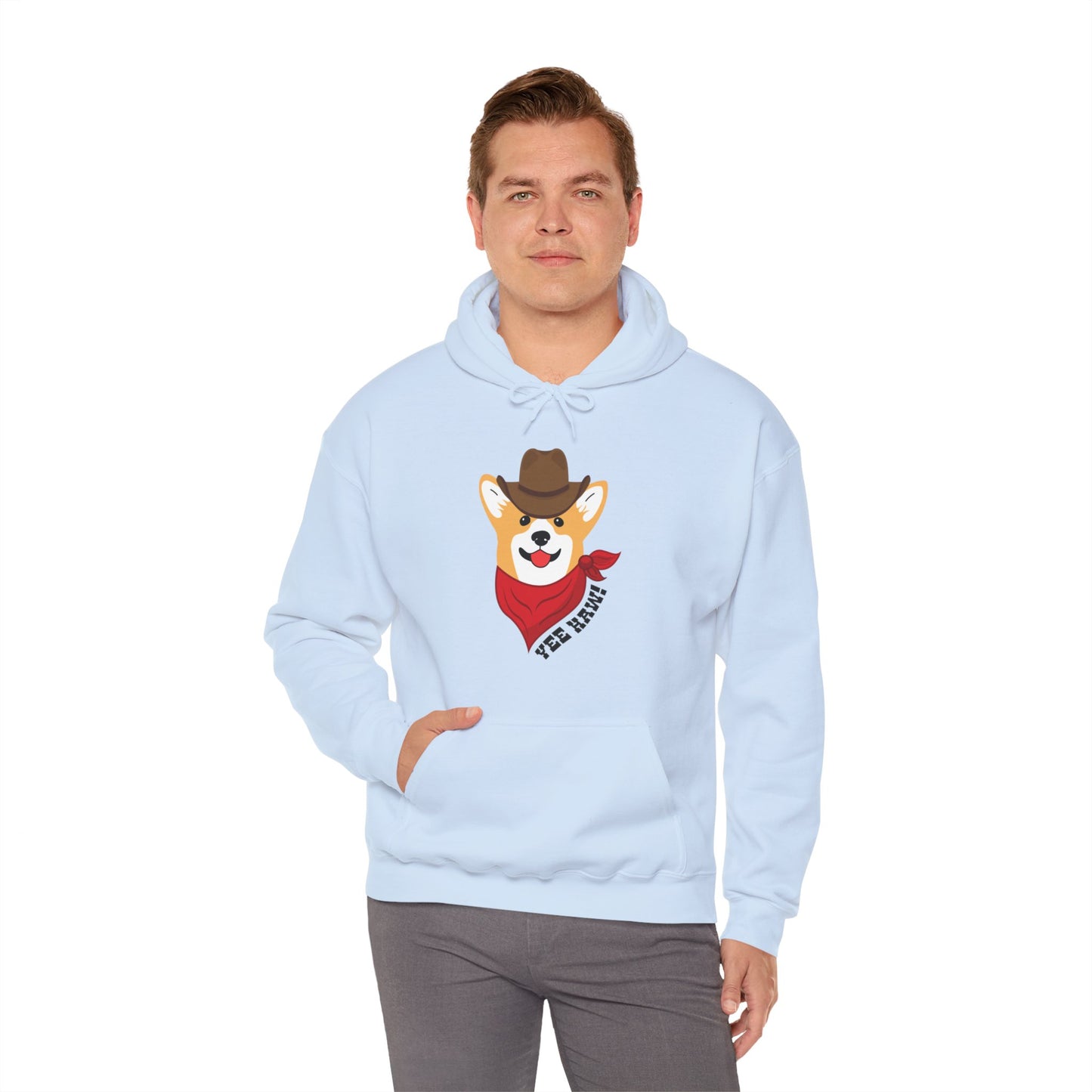 Corgi Hoodie Cowboy Yee Haw Women & Men