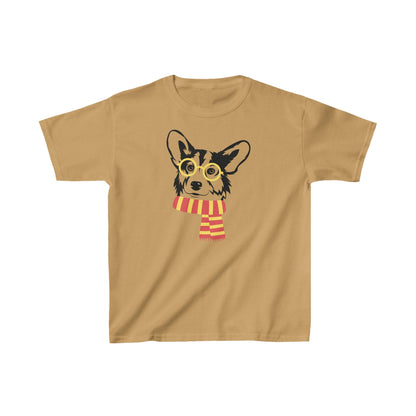 Corgi T-shirt Glasses and Scarf KIDS