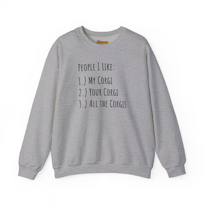 Corgi Sweatshirt People I Like Women & Men