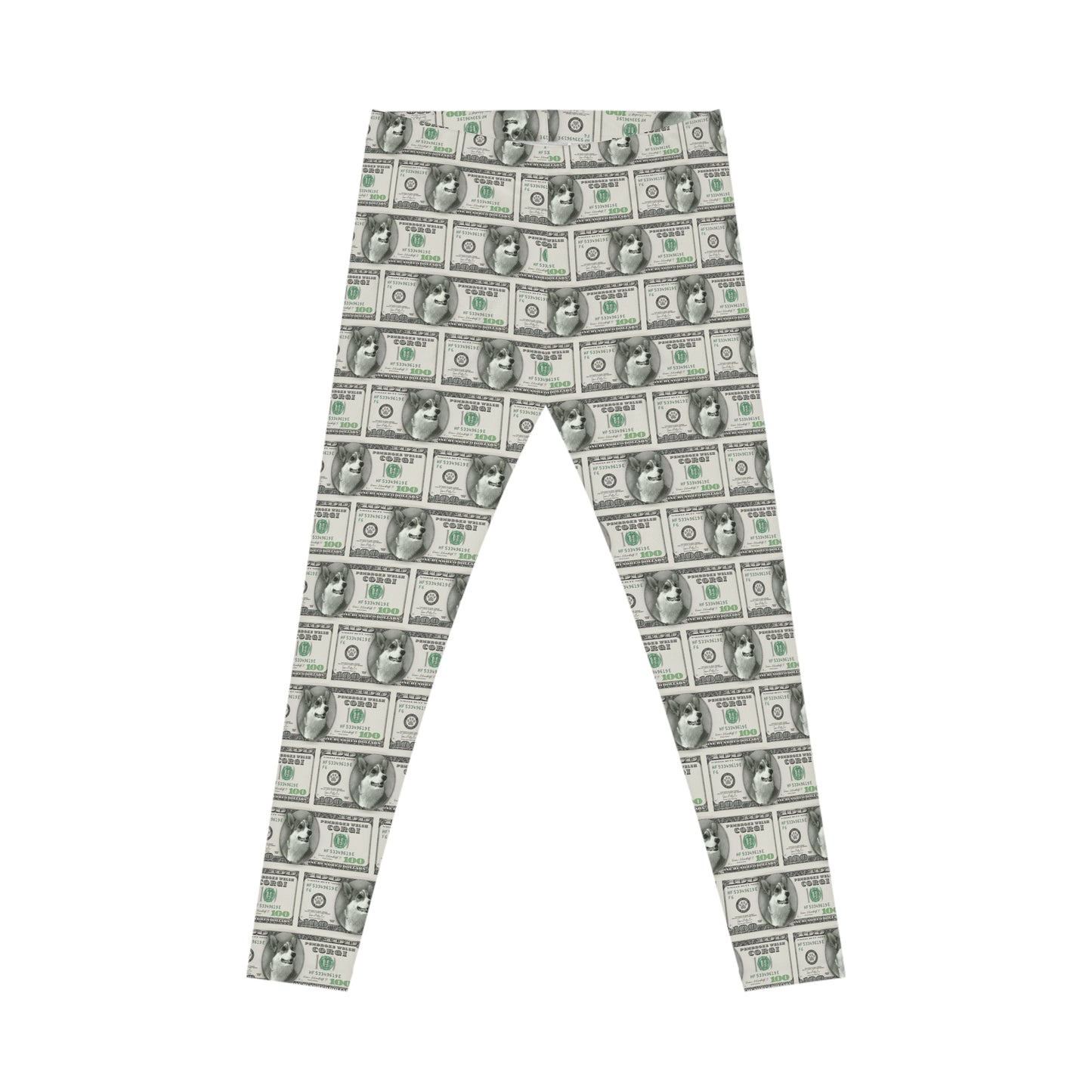 Corgi Leggings Money $100 Women Pants