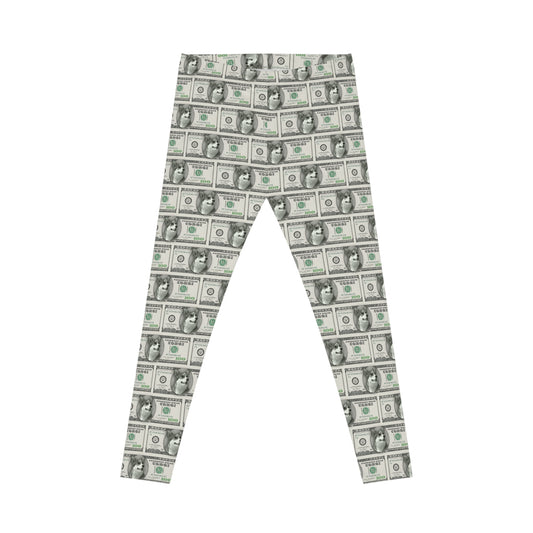 Corgi Leggings Money $100 Women Pants
