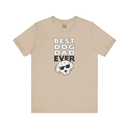 brown tan sand best dog dad ever t-shirt men