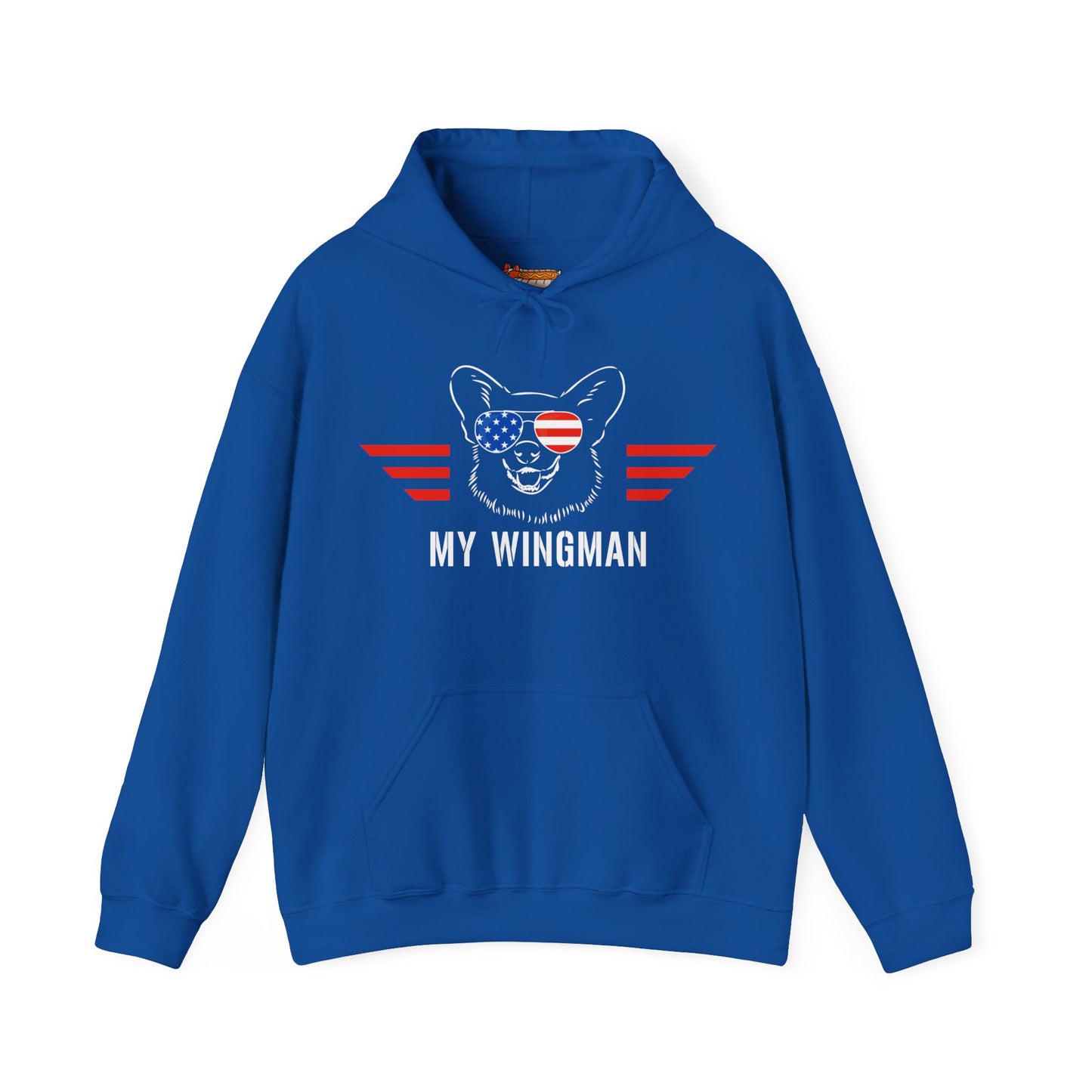 Corgi Hoodie Wingman American Women & Men