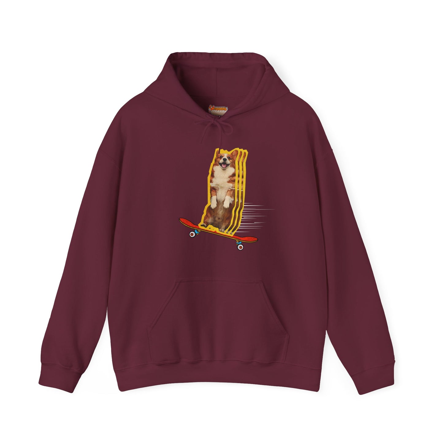 Corgi Hoodie Skateboard 90's Vintage Retro Women & Men