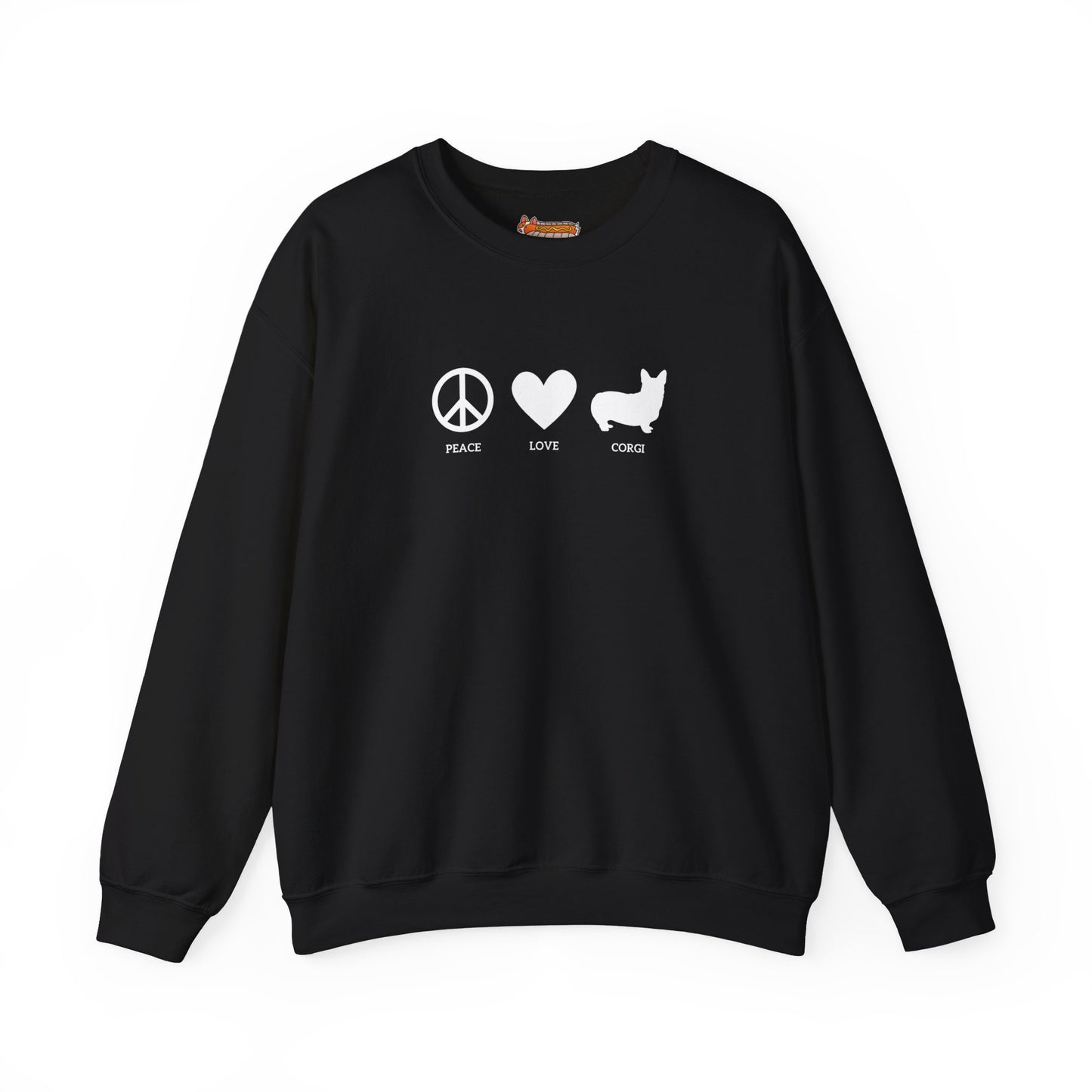 Corgi Sweatshirt Peace Love Women & Men