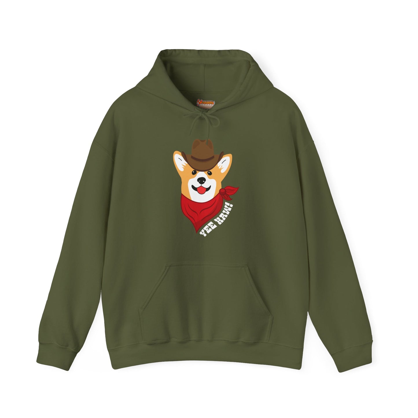Corgi Hoodie Cowboy Yee Haw Women & Men