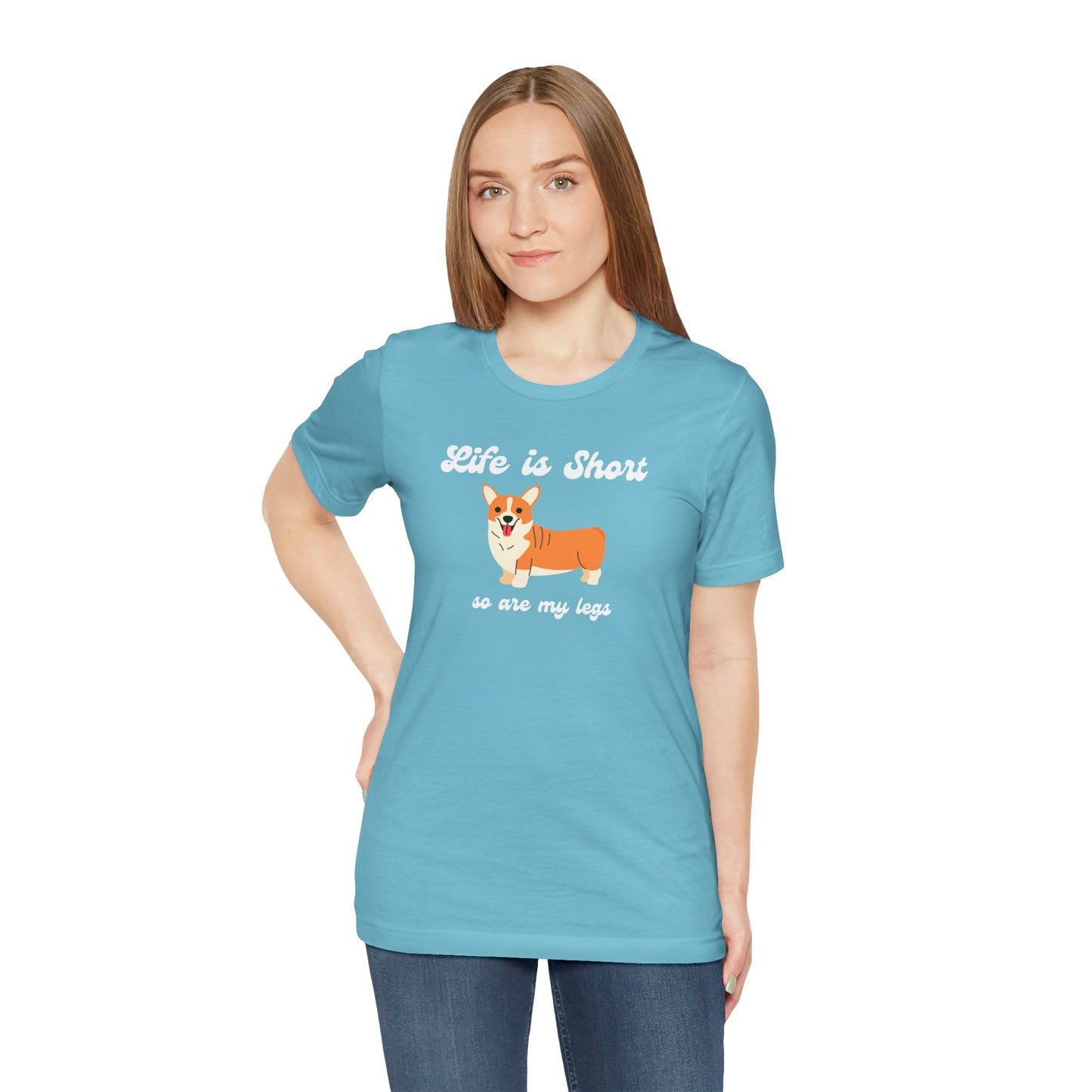 Corgi T-shirt Life is Short Women & Men