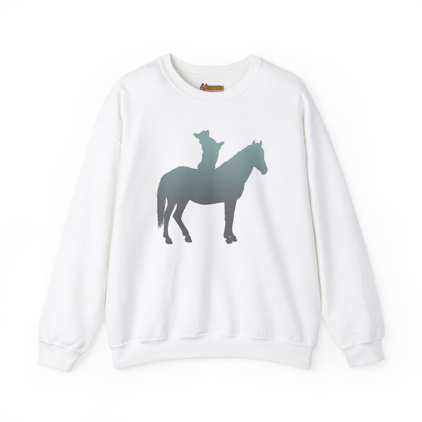 Corgi Sweatshirt Horse Cowboy Women & Men
