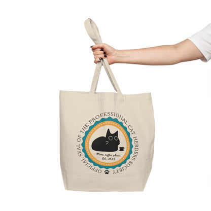Official Cat Herder Bag Canvas Shopping Tote