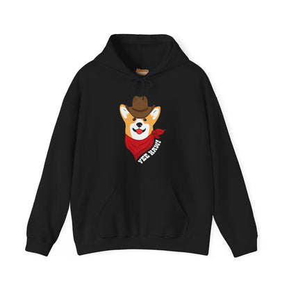 Corgi Hoodie Cowboy Yee Haw Women & Men
