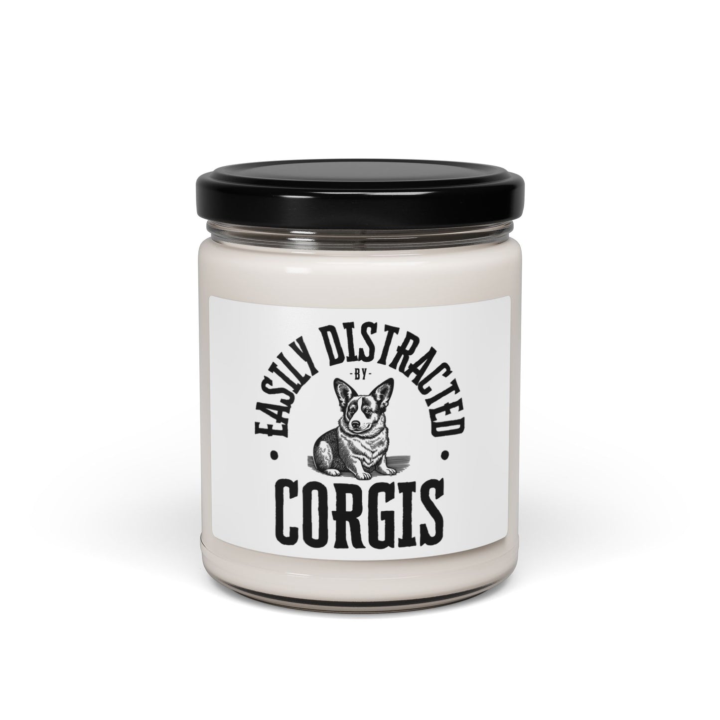 Corgi Candle Easily Distracted Scented 9oz
