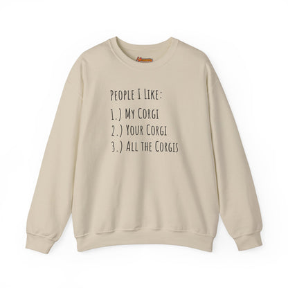 Corgi Sweatshirt People I Like Women & Men