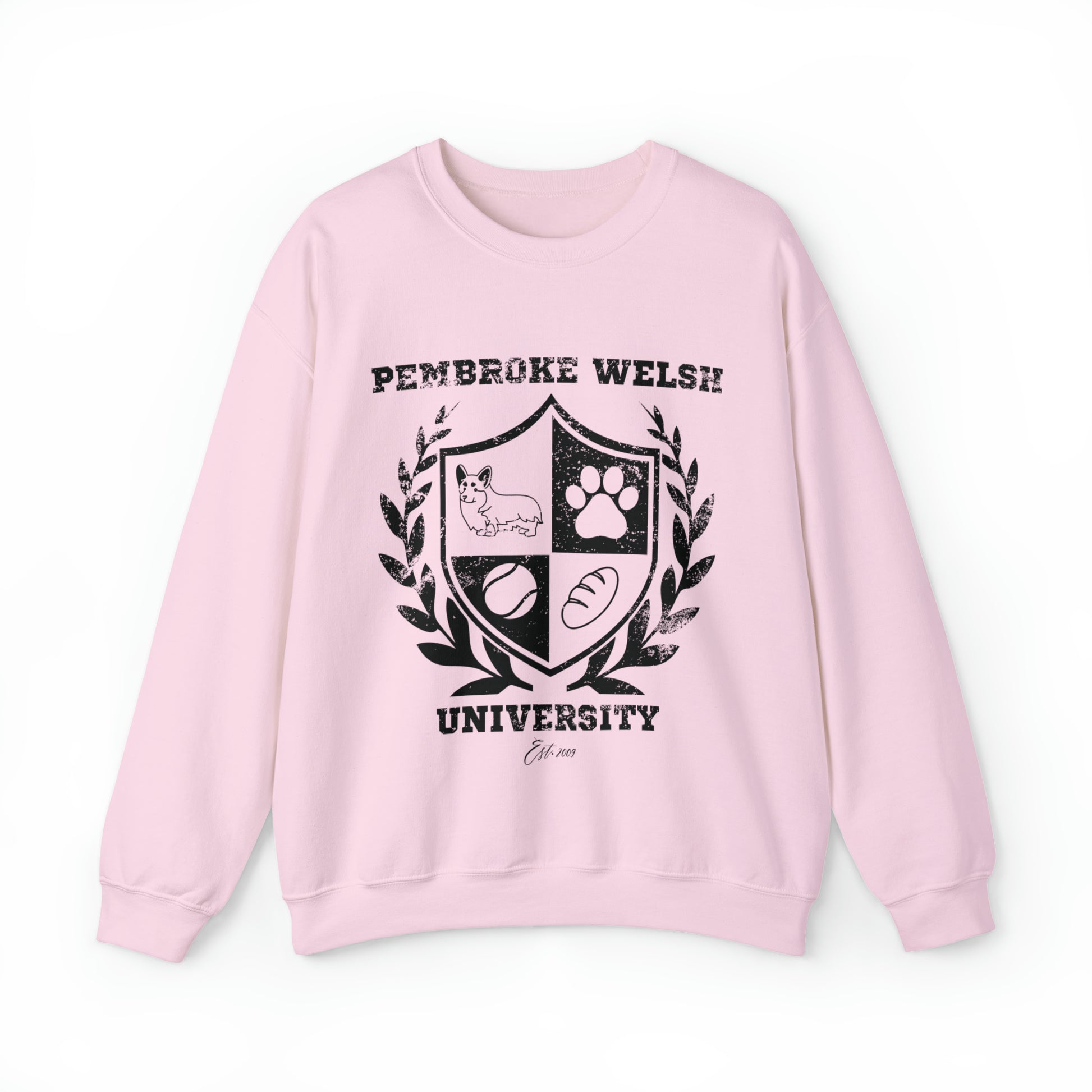 pink Pembroke Welsh Corgi University College Academy dog lover pet gift men women sweatshirt