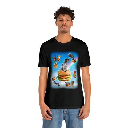 Griffon T-shirt Burgers Fries and Rainbows Women & Men
