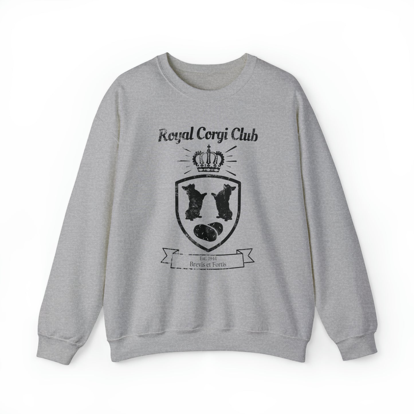 grey royal corgi club potato shield Pembroke Welsch sweatshirt women men unisex sweater