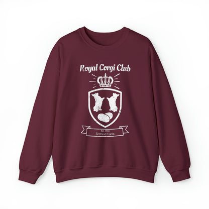 red maroon royal corgi club potato shield Pembroke Welsch sweatshirt women men unisex sweater