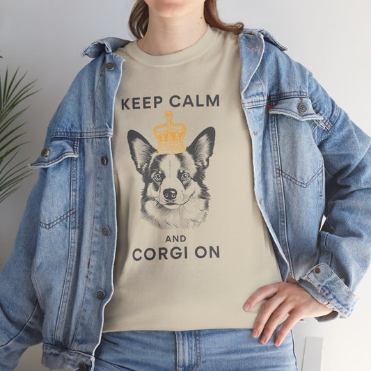 Corgi T-shirt Keep Calm London Women & Men