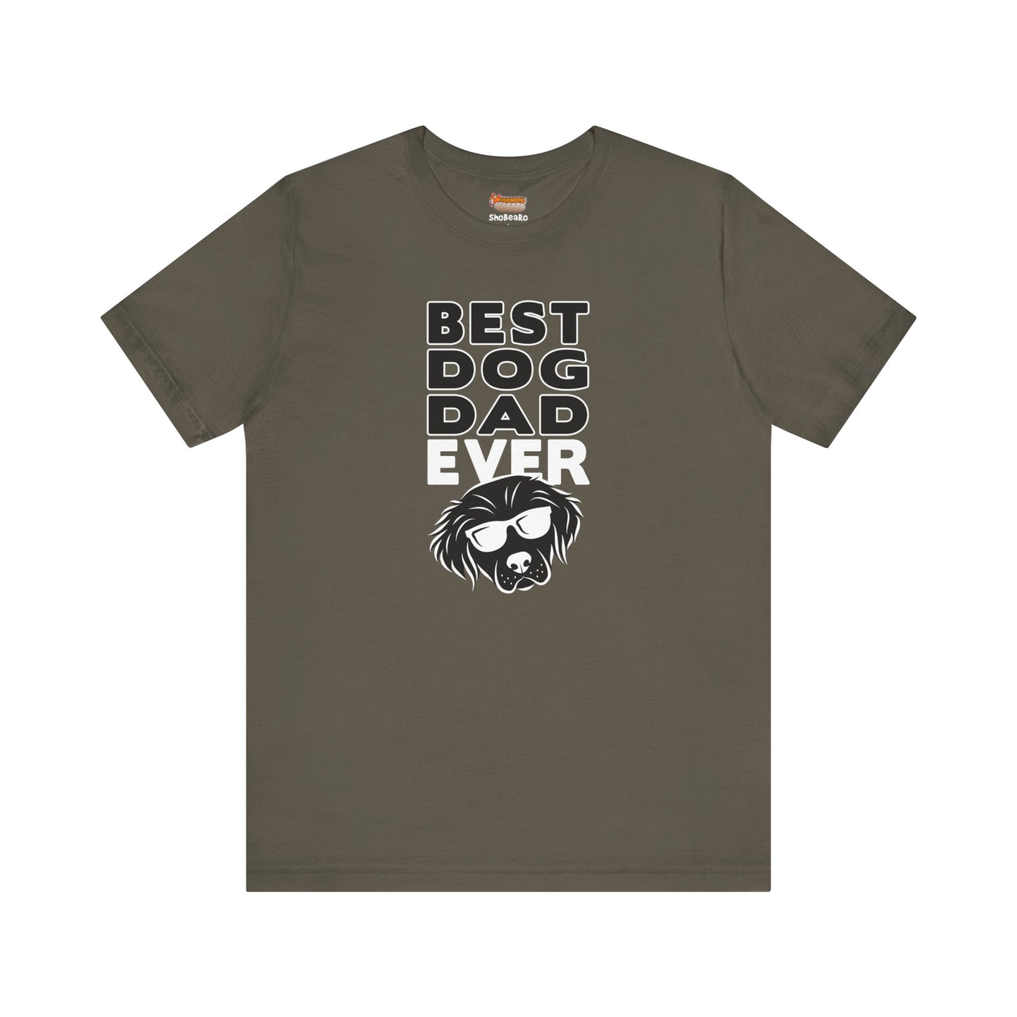 army olive forest green dark best dog dad ever t-shirt men