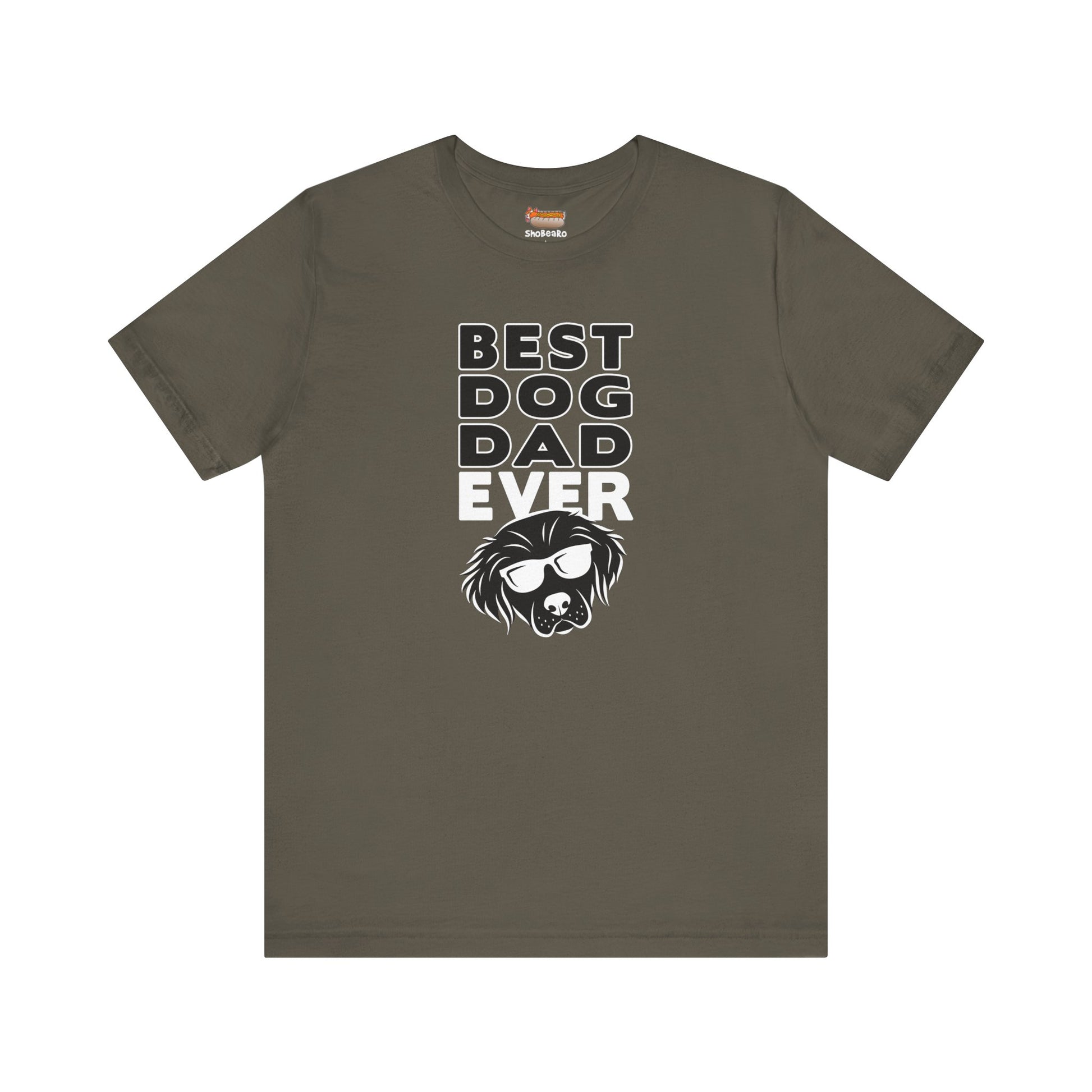 army olive forest green dark best dog dad ever t-shirt men