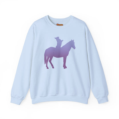 Corgi Sweatshirt Horse Cowboy Women & Men