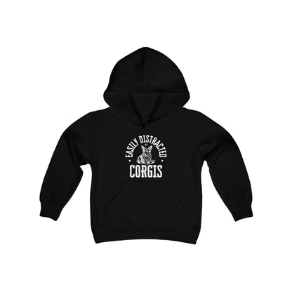 Corgi Hoodie Easily Distracted KIDS