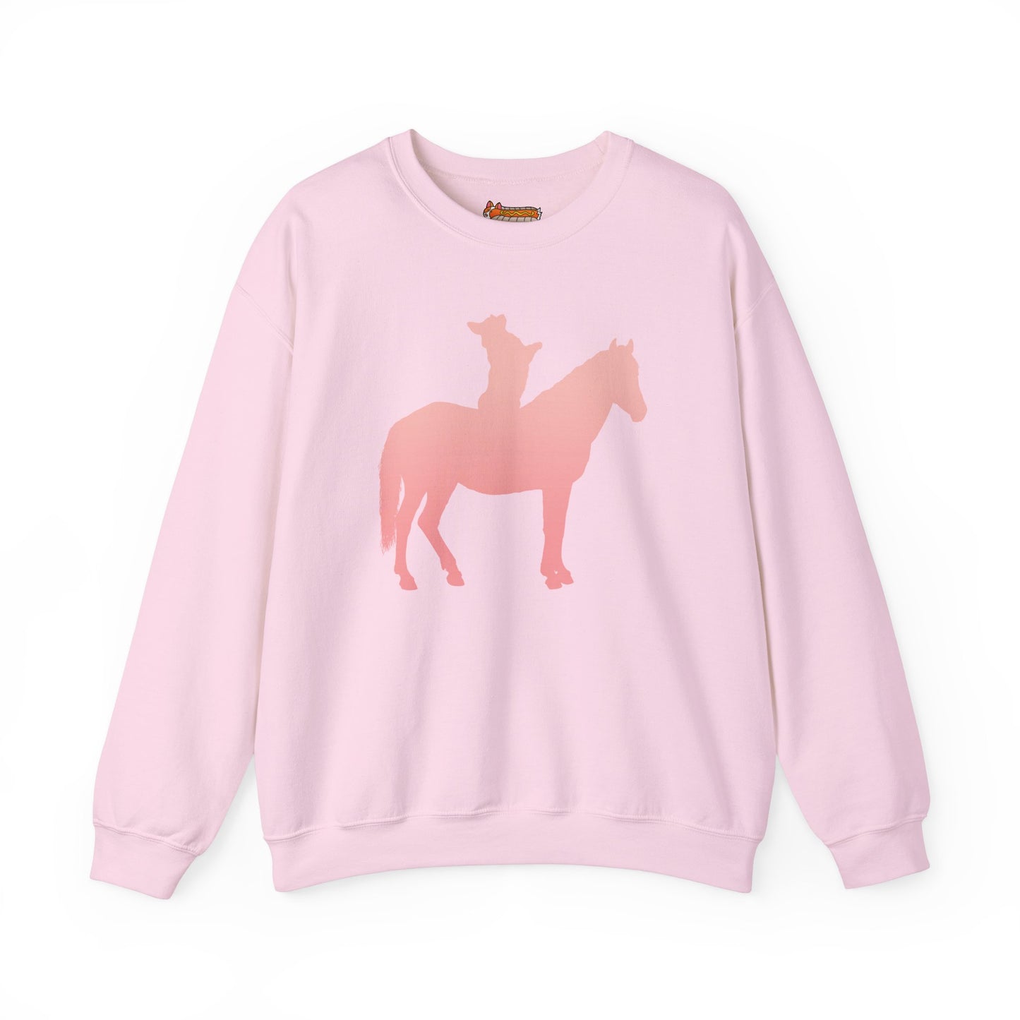 Corgi Sweatshirt Horse Cowboy Women & Men