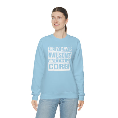 Corgi Sweatshirt Every Day is Awesome Distressed Women & Men