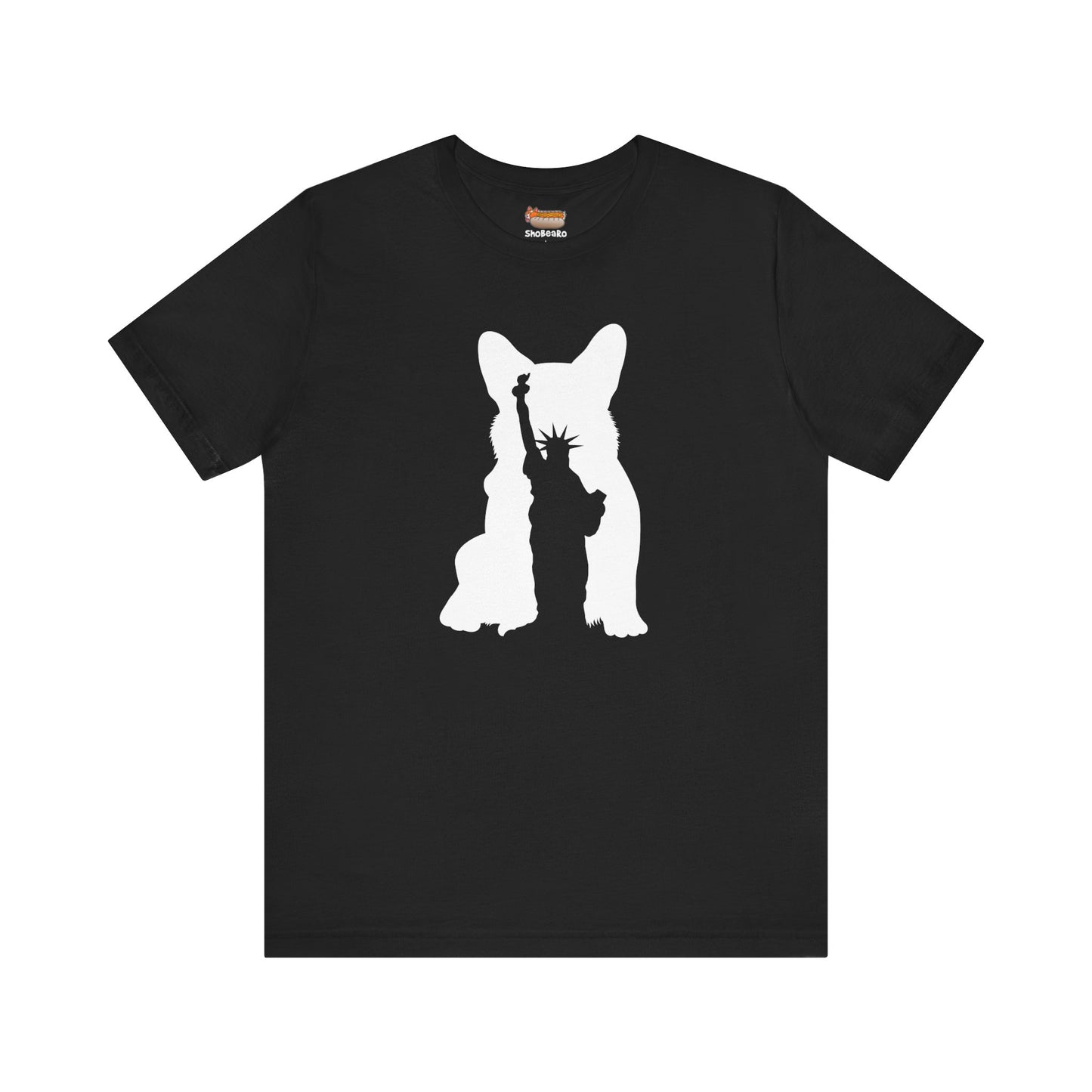 Corgi T-shirt New York City Statue of Liberty  Women & Men