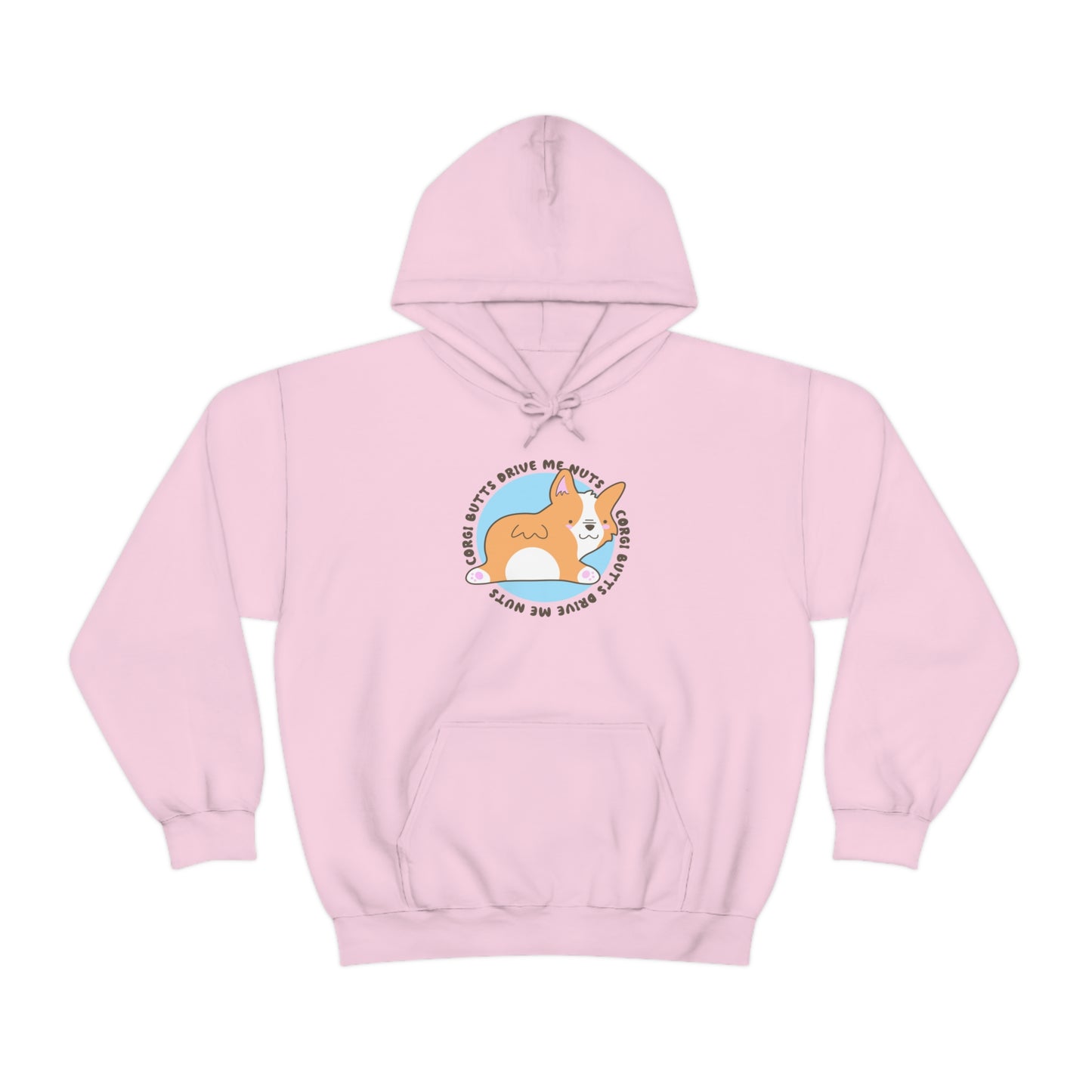 pink corgi butts drive me nuts adult unisex hoodie clothing