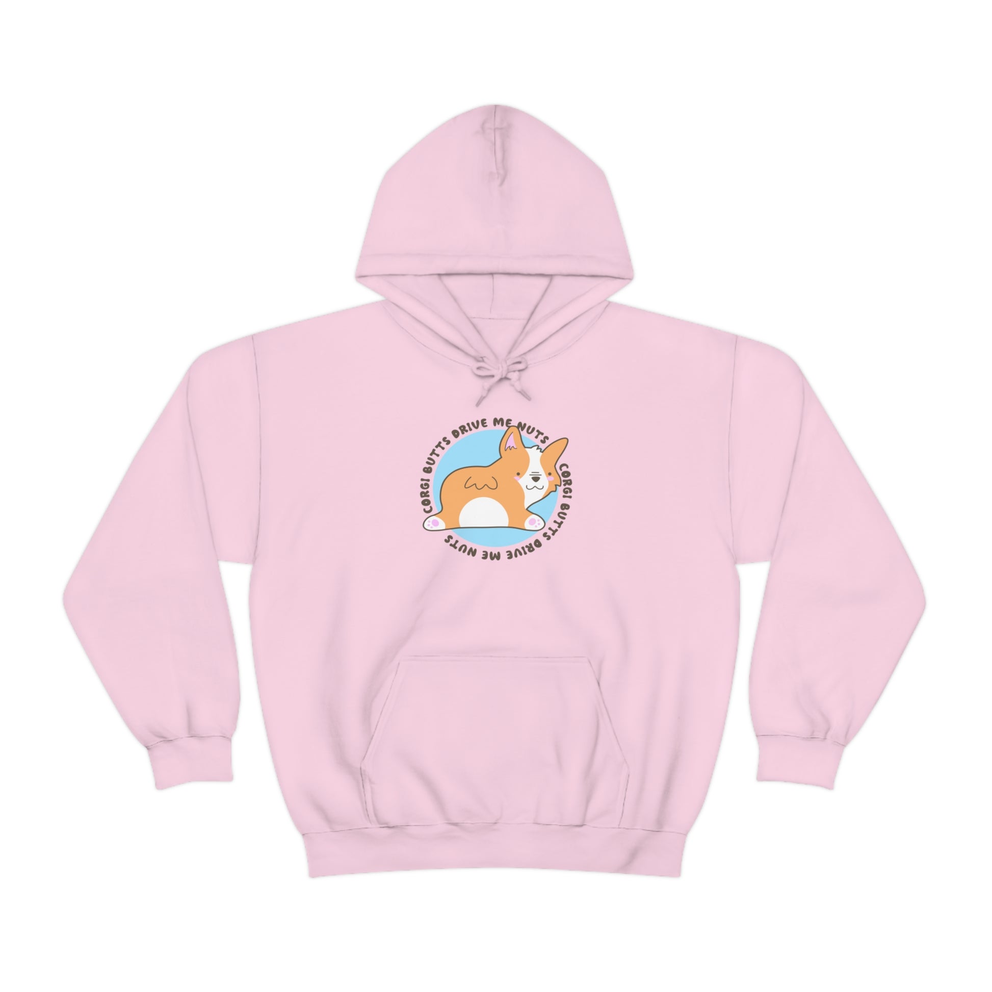 pink corgi butts drive me nuts adult unisex hoodie clothing
