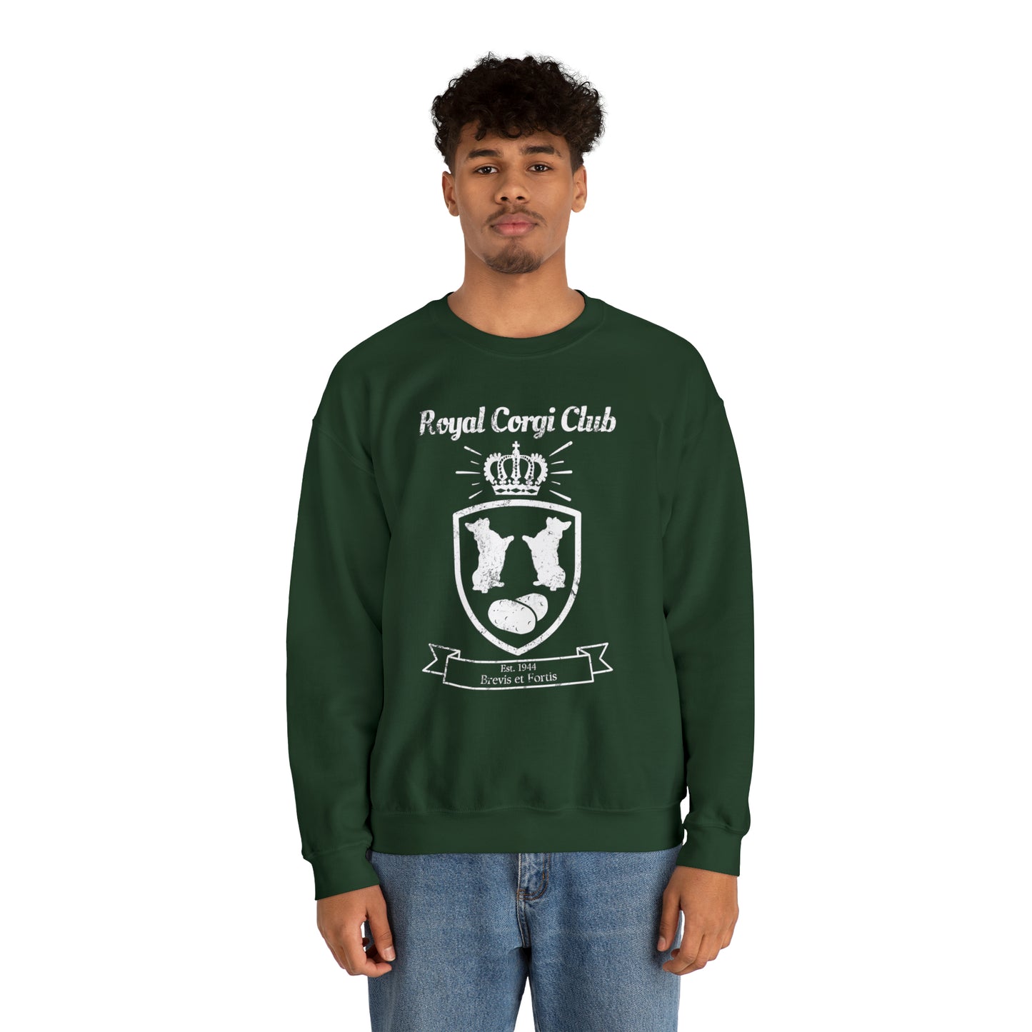 Corgi Sweatshirt Royal Corgi Club Distressed Women & Men