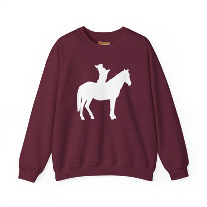 Corgi Sweatshirt Horse Cowboy Women & Men