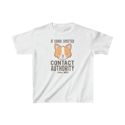 white Kid Pembroke Corgi t-shirt child short sleeve shirt copy