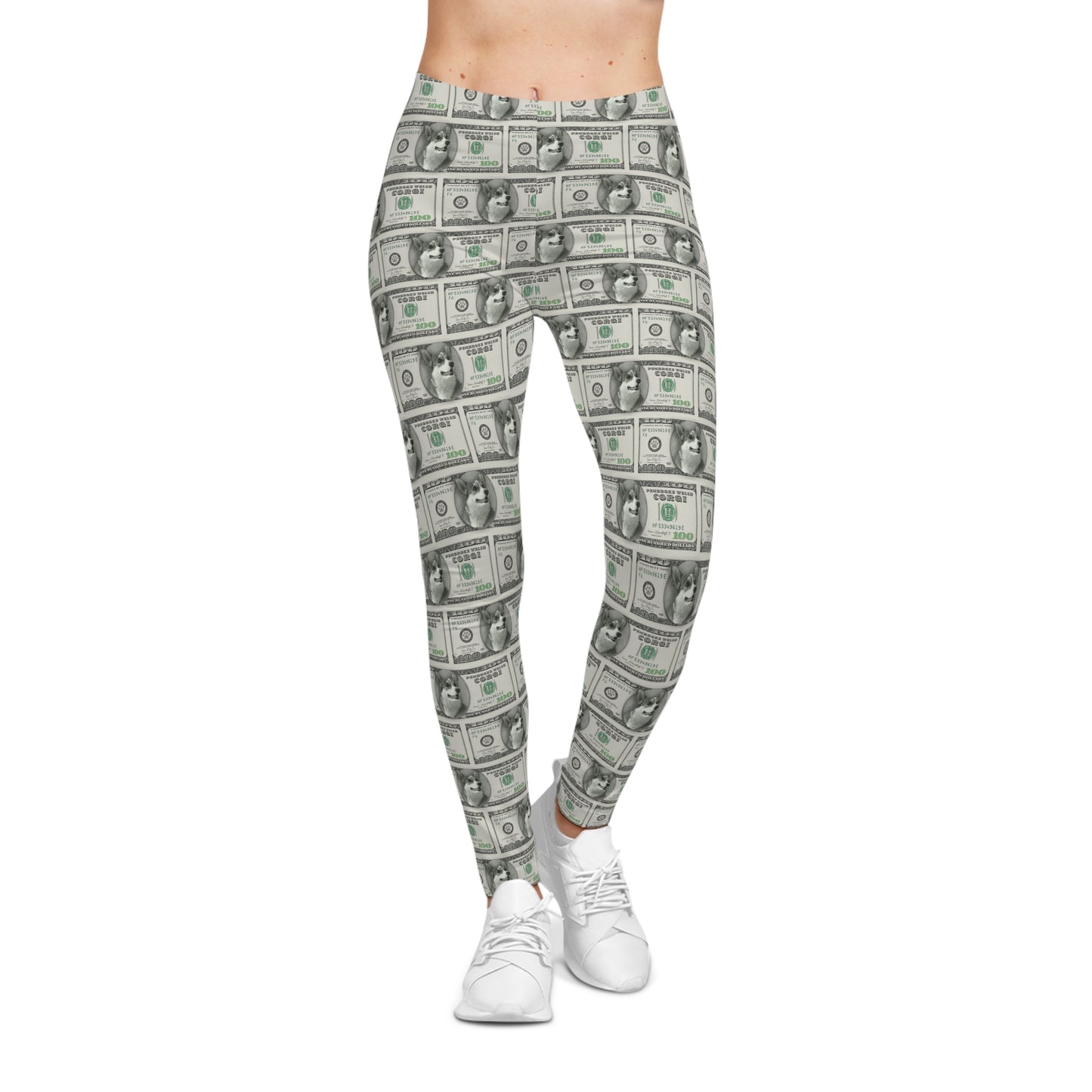 Corgi Leggings Money $100 Women Pants