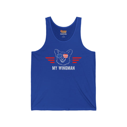 Corgi Tank Top Wingman American Women & Men