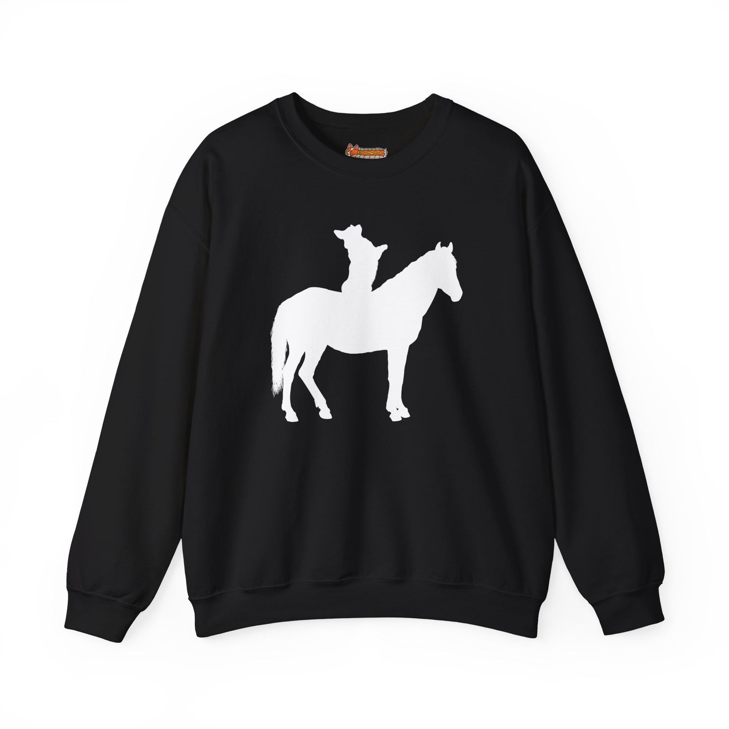 Corgi Sweatshirt Horse Cowboy Women & Men