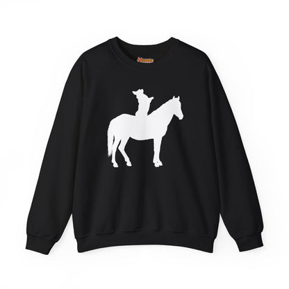 Corgi Sweatshirt Horse Cowboy Women & Men