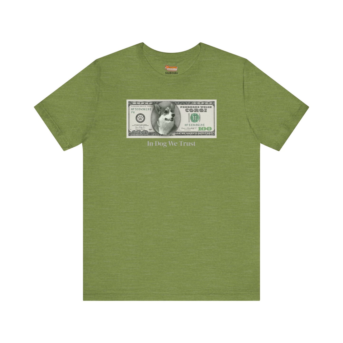 Corgi T-shirt Dog Money $100 Women & Men