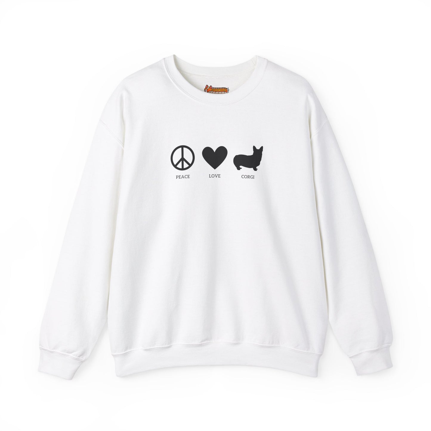 Corgi Sweatshirt Peace Love Women & Men
