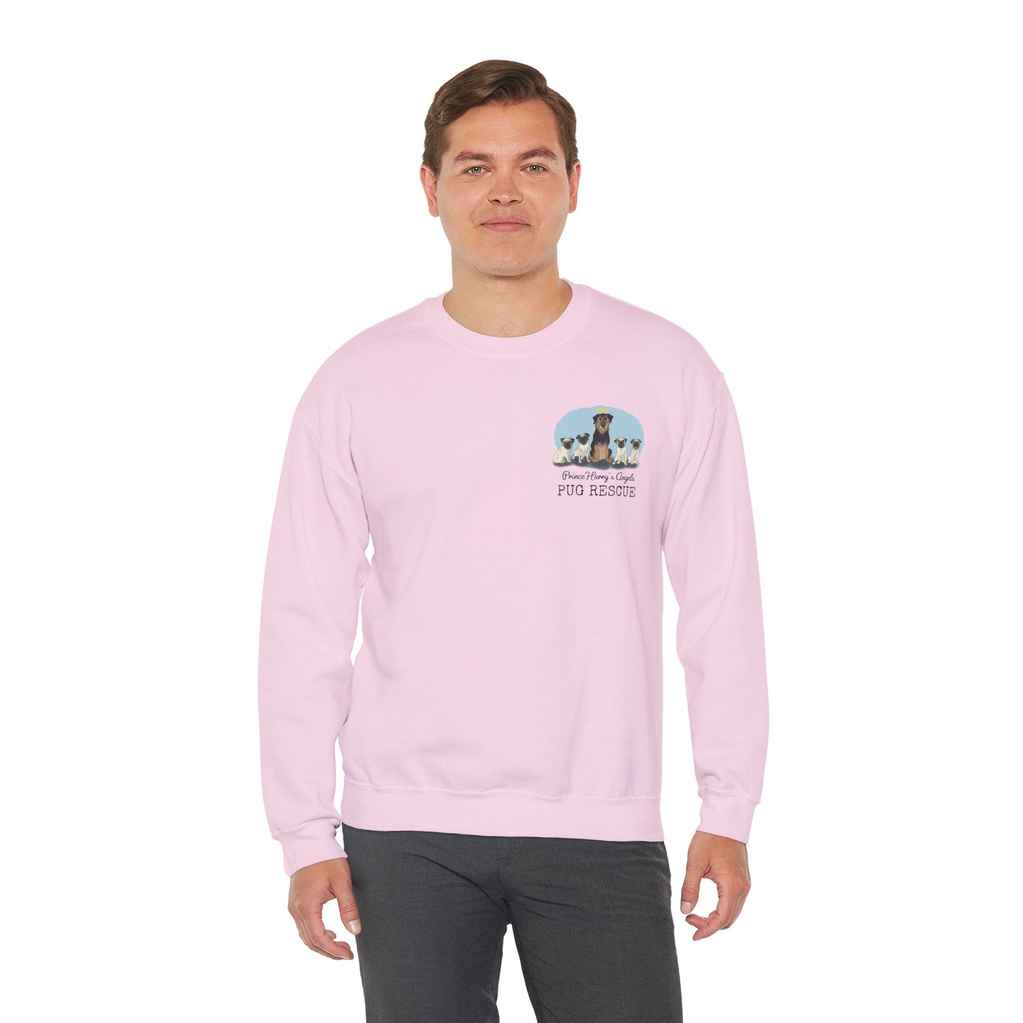 Prince Harry's Angels Sweatshirt Front & Back LOGO
